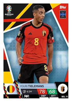 Zdjęcie oferty: Topps EURO 2024 BEL 11 Youri Tielemans