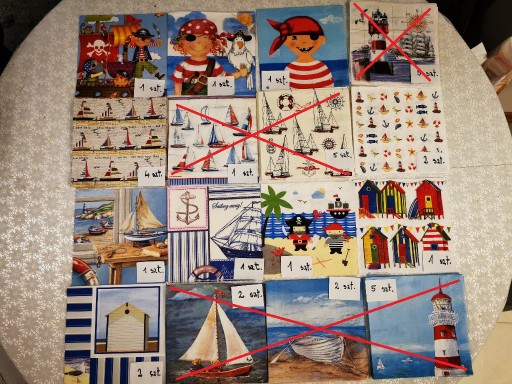 Zdjęcie oferty: serwetki do decoupage zestaw-85-marine