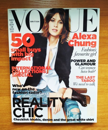 Zdjęcie oferty: magazyn VOGUE British  Marzec  Alexa Chung  