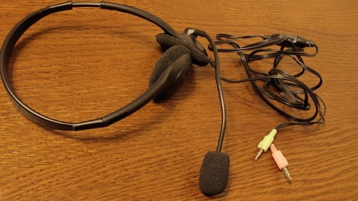 Zdjęcie oferty: słuchawki z mikrofonem 2x jack mic , phono