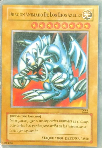 Zdjęcie oferty: Karta kolekcjonerska Dragon Animado De Los Ojos Azules Yu-Gi-Oh 