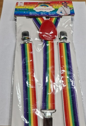 Zdjęcie oferty: Szelki kolorowe do koszuli LGBT nowe.