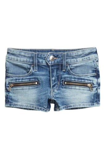 Zdjęcie oferty: Szorty jeansowe z suwakami jeansy dżinsy H&M 116