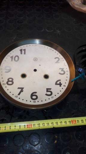 Zdjęcie oferty: Stary zegar tarcza i sprężyna