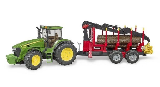 Zdjęcie oferty: Bruder 03054 Traktor John Deere z przyczepą leśną