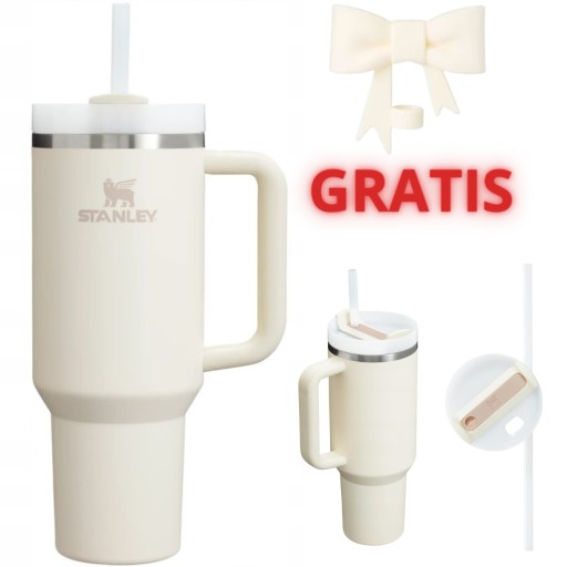 Zdjęcie oferty: Stanley Kubek Termiczny Kremowy Zimowy Termos Quencher H2.0 1,18 L Cream