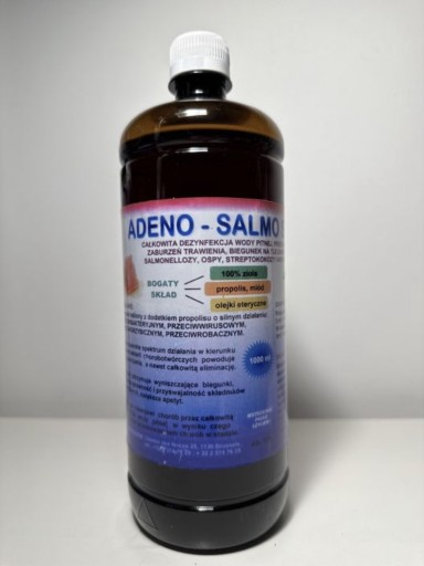 Zdjęcie oferty: Adeno Salmo Stop dla gołębi 1l biegunka