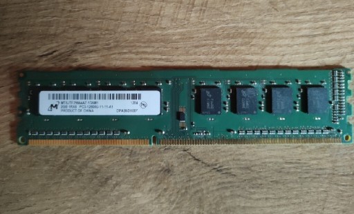 Zdjęcie oferty: PAMIĘĆ MICRON 4x2GB DDR3 1Rx8 PC3-12800U-11-11-A1