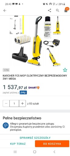 Zdjęcie oferty: Karcher FC5 mop elektryczny 