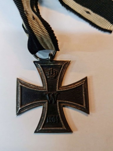 Zdjęcie oferty: Krzyż żelazny I Wojna Światowa 1813 - 1914 wstążka