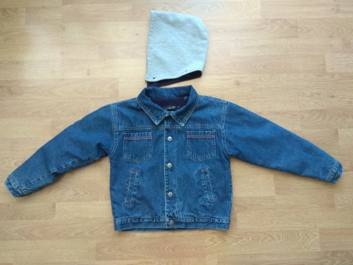 Zdjęcie oferty: JEANSOWA BLUZA KATANA ODP KAPTUR ROZMIAR 110 - 116