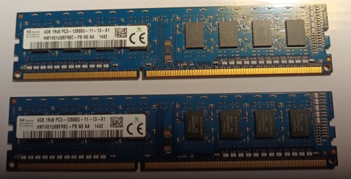 Zdjęcie oferty: Pamieć Ram 8 GB SK Hynix 2x4GB DDR3L-1600 MHz