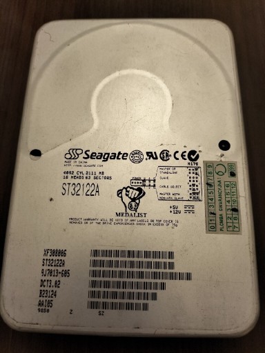 Zdjęcie oferty: Dysk twardy HDD Seagate ST32122A 2.10GB PATA IDE