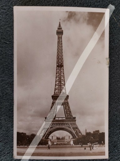 Zdjęcie oferty: Paryż Paris Eiffel pocztówka 1940 r