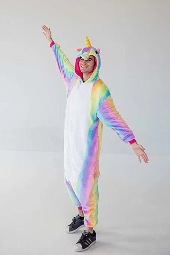 Zdjęcie oferty: Kombinezon z kapturem unicorn rainbow 