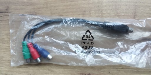 Zdjęcie oferty: Asus ADAPTER sVideo - 3RCA p/n: 14G010005102 