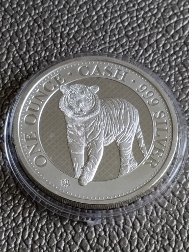 Zdjęcie oferty: Ounce cash India wildlife tygrys uncja srebra 