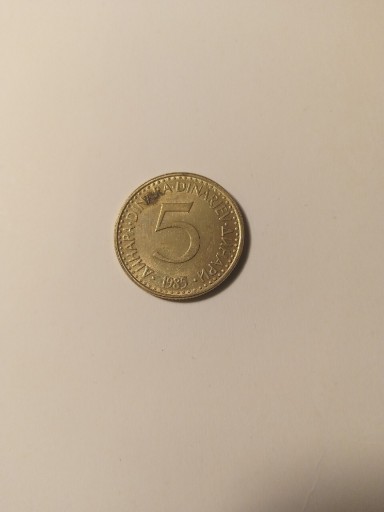 Zdjęcie oferty: Jugosławia 5 dinarów 1985r.