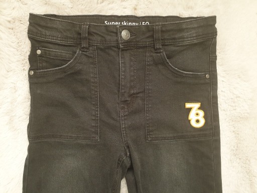 Zdjęcie oferty: czarne dżinsy jeansy super skinny 164