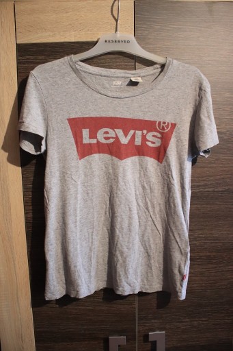 Zdjęcie oferty: T-shirt Levis szary rozm. S