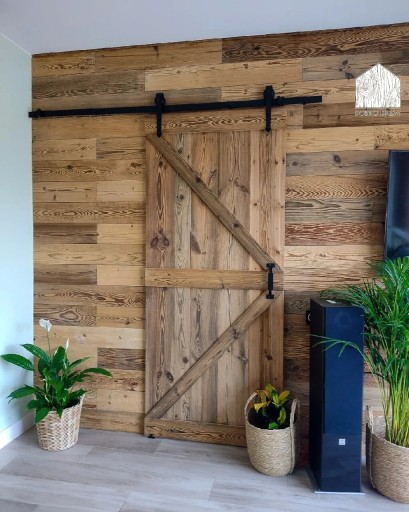 Zdjęcie oferty: Drzwi drewniane przesuwne stare deski drewno loft
