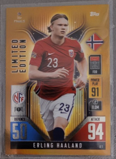 Zdjęcie oferty: Erling Haaland karta Topps Limited Edition 