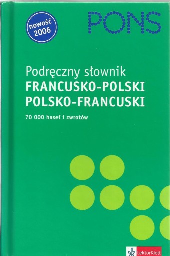 Zdjęcie oferty: Podręczny słownik francusko-polski polsko-francusk
