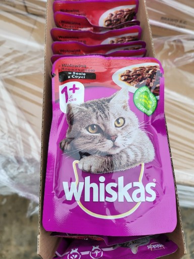 Zdjęcie oferty: 24x Mokra karma dla kota Whiskas wołowina