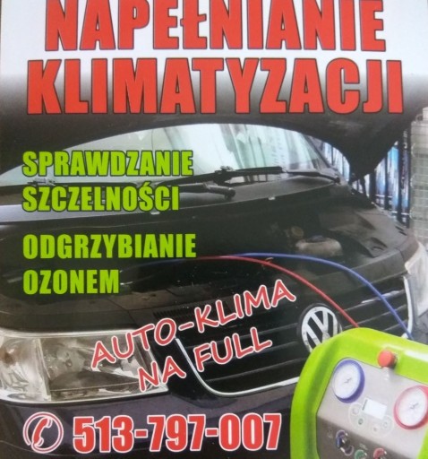 Zdjęcie oferty: Auto klimatyzacja serwis napełnianie ozon dojazd