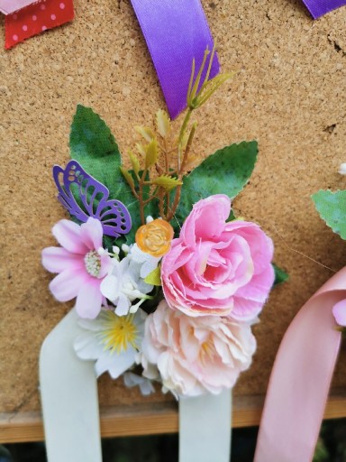 Zdjęcie oferty: Ozdoba koszyczek wielkanocna kwiaty jajka motyle