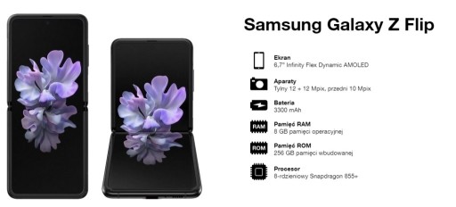 Zdjęcie oferty: Smartfon Samsung Galaxy Z Flip 8/256 GB czarny