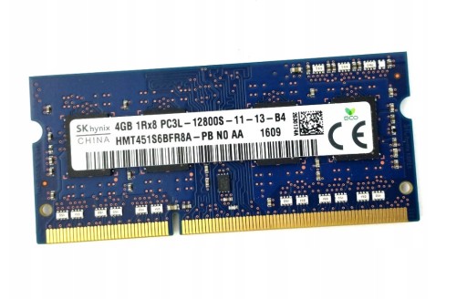 Zdjęcie oferty: Pamięć RAM DDR3L HYNIX 1Rx8 PC3L