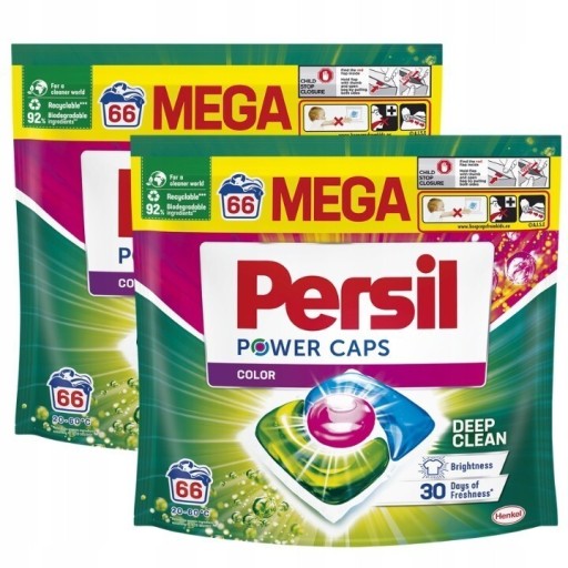 Zdjęcie oferty: Persil Power Caps Kapsułki do Prania 66 COLOR x2