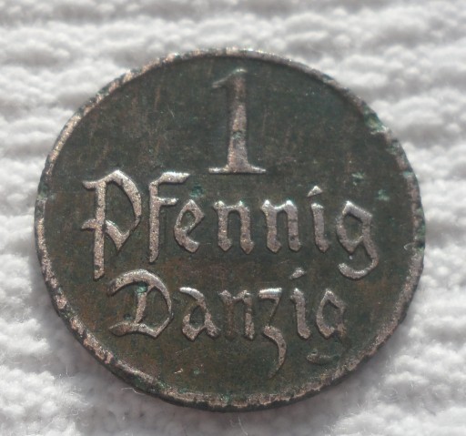 Zdjęcie oferty: Wolne miasto Danzig Gdańsk 1 fenig pfennig 1923