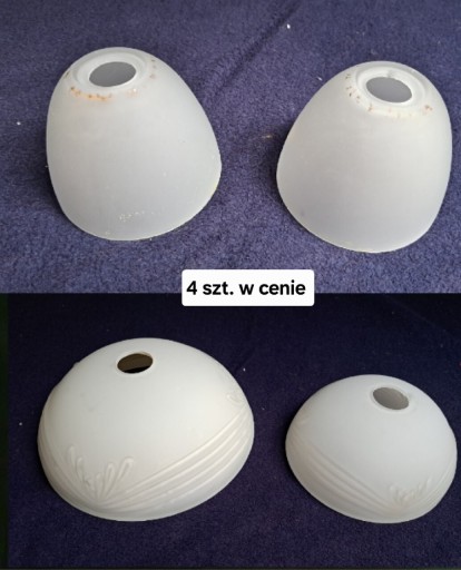 Zdjęcie oferty: Klosze do lamp prl 4 szt. W cenie 