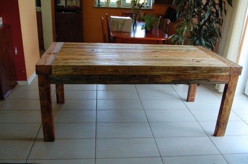 Zdjęcie oferty: Duży stół ze starego drewna z odzysku loft