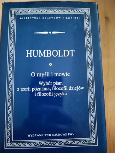 Zdjęcie oferty: Humboldt O myśli i mowie