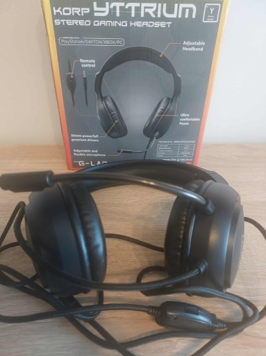 Zdjęcie oferty: The G-Lab Korp Yttrium – słuchawki gamingowe 3.5 mm