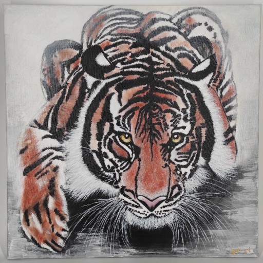 Zdjęcie oferty: Obraz akrylowy na płótnie duży tygrys 