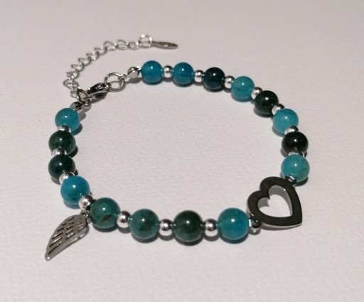 Zdjęcie oferty: Bransoletka z jadeitem i hematytem "Spokój, równowaga i siła"