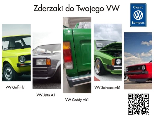 Zdjęcie oferty: Zderzaki VW Golf Caddy mk1 Jetta A1 Scirocco mk1