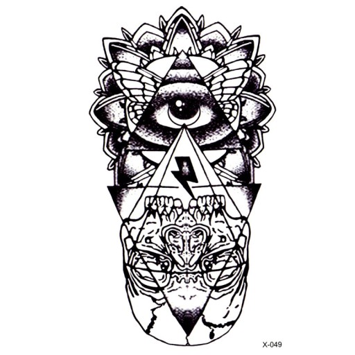 Zdjęcie oferty: Tatuaż Wodny Zmywalny Totem Oko Boga 6 x 10,5cm