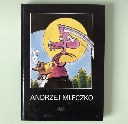 Andrzej Mleczko Rysunki 1991 satyra komiks twarda oprawa album ...
