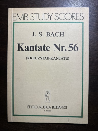 Zdjęcie oferty: Bach Kantate Nr 56 Kreuzstab partytura