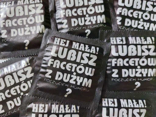 Zdjęcie oferty: LUBISZ FACETÓW Z DUŻYM? - prezerwatywa z nadrukiem