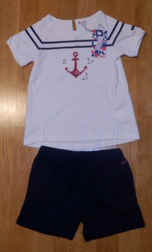 Zdjęcie oferty: Ubranie żeglarskie marynistyczne chłopca 122 128 
