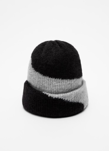 Zdjęcie oferty: Czapka beanie czarno-szara Ostatnia sztuka !