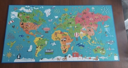 Zdjęcie oferty: Puzzle mapa świata 150 elementów