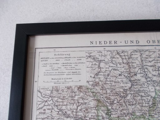Zdjęcie oferty: Stara mapa- Nieder- und Ober- Osterreich. 