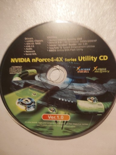 Zdjęcie oferty: Retro CD z narzędziami do płyt NVIDIA nForce4-4Xver.1.0.